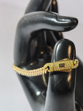 Brățară Monaco subțire din aur galben 14K, 5,30 g, cu închizătoare decorată