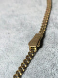 Lanț tip Monaco din aur galben 14K, 12,36 g, cu închizătoare decorată