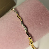 Brățară din aur 14K cu pietre strălucitoare – 3,42 g