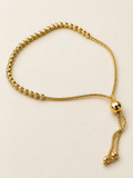 Brățară reglabilă din aur 14K cu biluțe decorative – 3,19 g