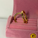 Cercei Creole din Aur Galben 18K Eleganți și Atemporali