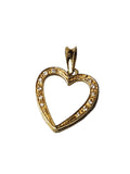 Pandantiv in forma de inima cu pietre 18K, 2.14 Grame