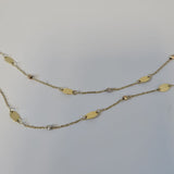 Lant din aur galben cu bile 14K, 2.69 grame