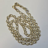 Lant din aur galben model cu inimi 14K, 4.02 grame