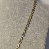 Lant din aur galben model cu inimi 14K, 4.02 grame