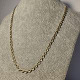 Lant din aur galben model cu inimi 14K, 4.02 grame