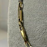 Colier din Aur 14K Bicolor Tip Paperclip