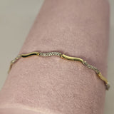 Brățară din aur 14K cu pietre strălucitoare – 3,42 g