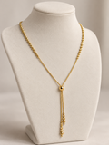 Lănțișor reglabil de damă din aur 14K, cu biluțe decorative – 8,07 g