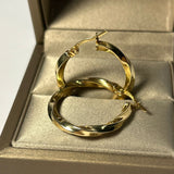 Cercei creole răsucite din aur 14K – 3,56 g