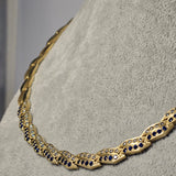 Colier din aur galben 14K cu pietre, 26.86 Grame