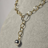 Lant din aur galben si alb 14K, 9.08 Grame