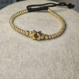 Bratara cu bile din aur 14K, 4.72 grame