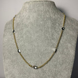 Colier bicolor din aur 14K (585), 4,34 g, 50 cm