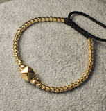 Bratara cu bile din aur 14K, 4.72 grame